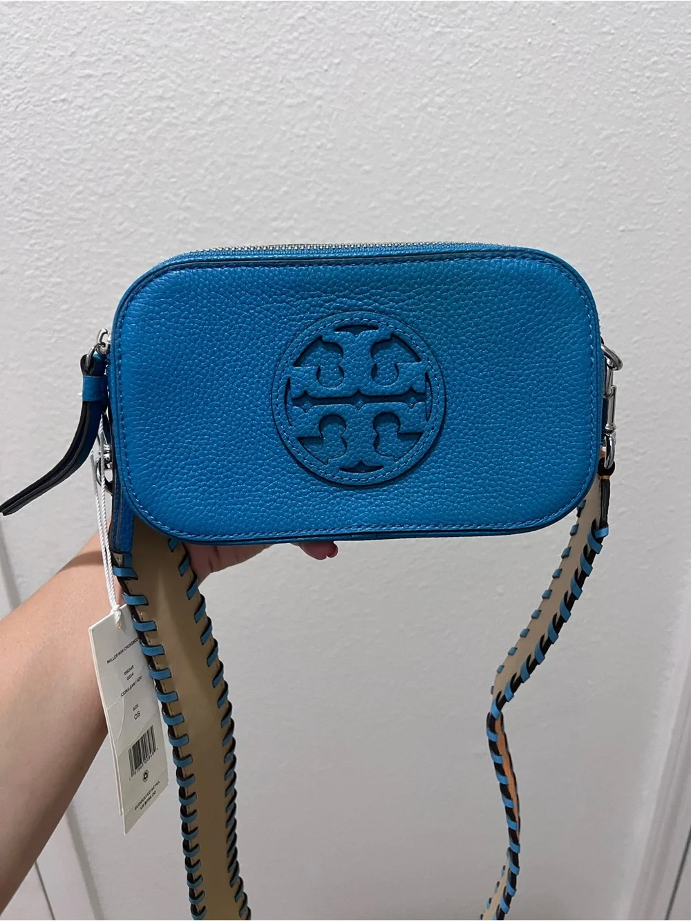Tory Burch Blue Leather Crossbody Bag